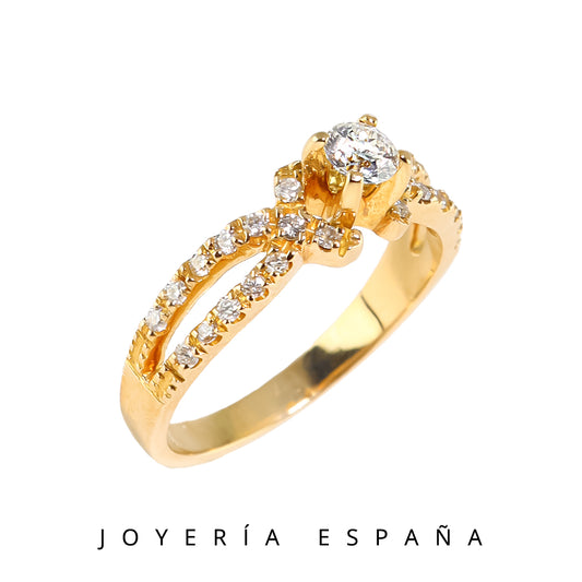 Modelo "Leonor" 0.24 ct. GIA