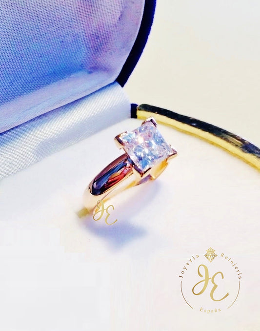 Anillo De Compromiso Modelo "Square" AC_52