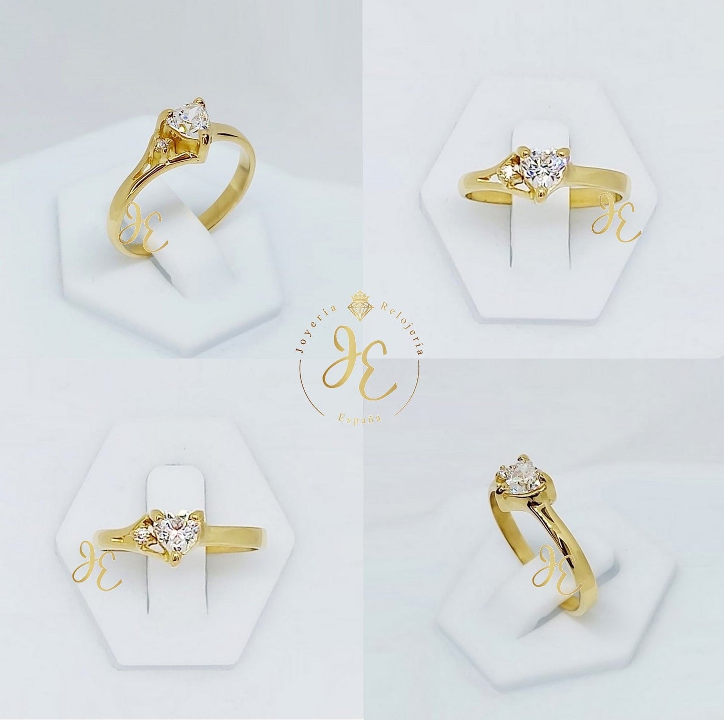 Anillo De Compromiso Modelo "Heart" AC_172