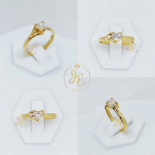 Anillo De Compromiso Modelo "Heart" AC_172