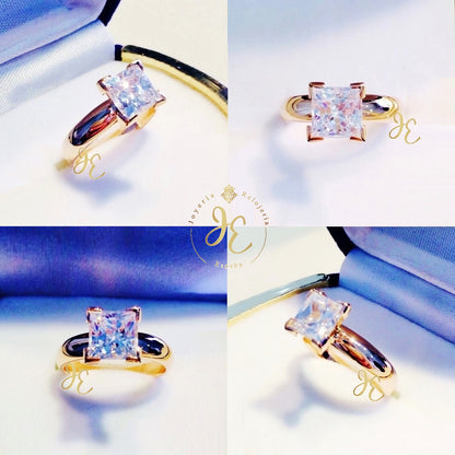 Anillo De Compromiso Modelo "Square" AC_52