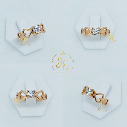 Anillo De Compromiso Modelo "Heart" AC_06